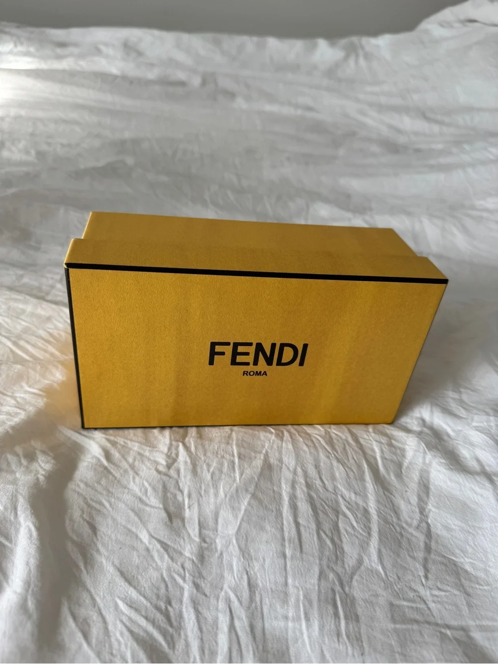 Fendi Yellow Logo Glasses Sunglasses Gift Box